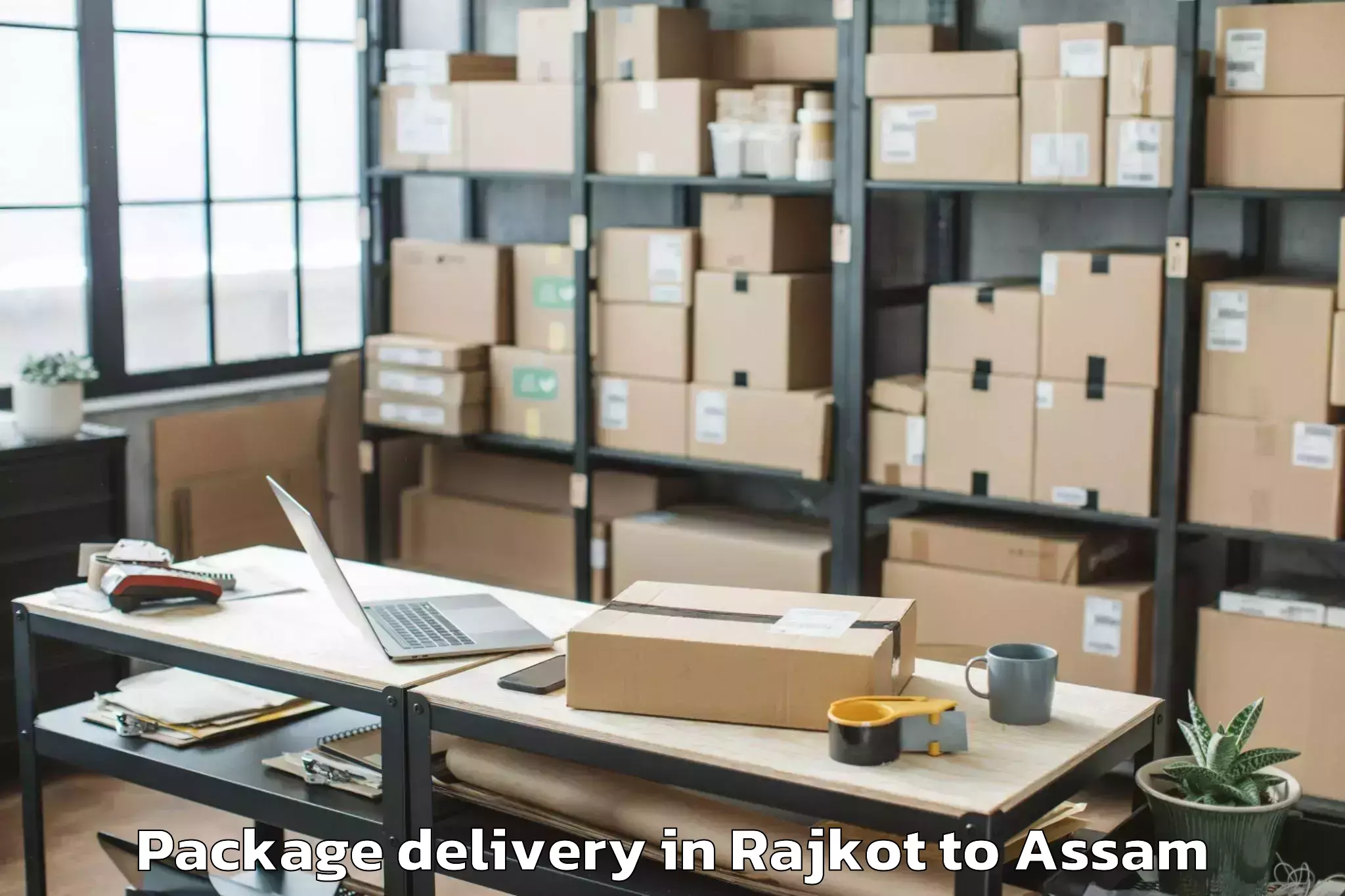 Book Rajkot to Gauripur Package Delivery